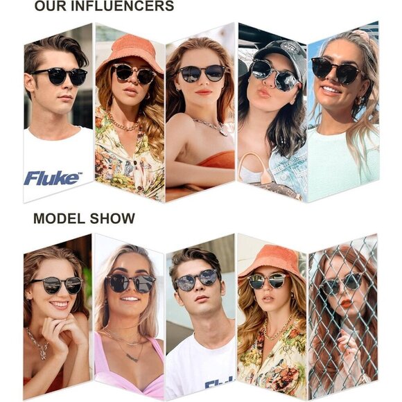 Women Retro Round Polarized Sunglasses Classic Vintage Sunnies SJ2069 - Picture 3 of 5